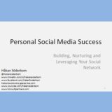 Presentation: Personal Social Media Success